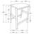 Hollis Brown/White 3-Piece Kitchen Island Counter Height Table with Stools