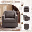 Upholstered Fabric Swivel Armchair-132720695