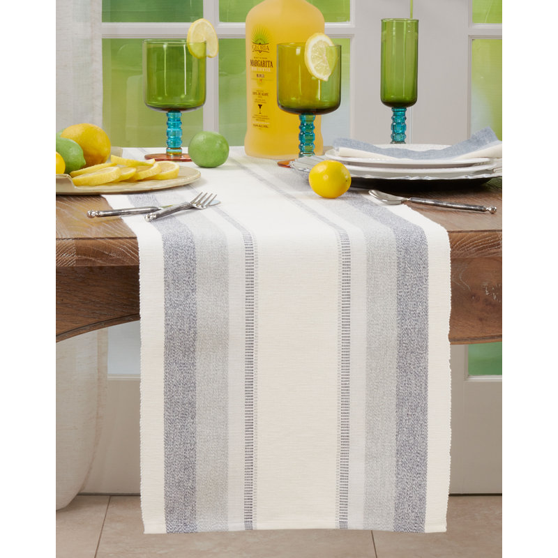 Ankara Ribbed Stripe Dining Table Runner