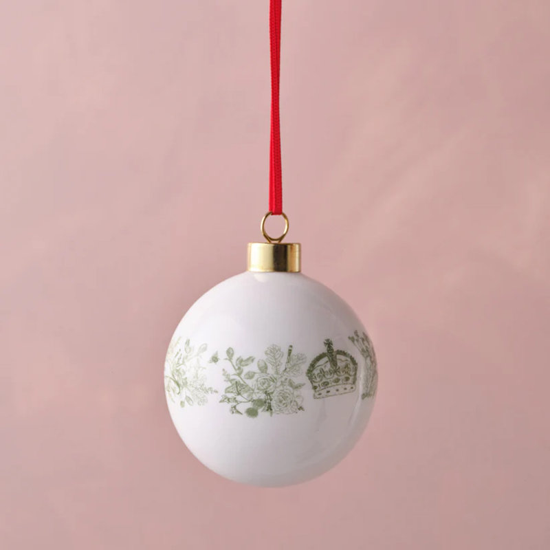 6cm Bone China Bauble