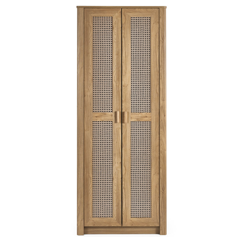 Albelo 2 Door Manufactured Wood Wardrobe, Brown