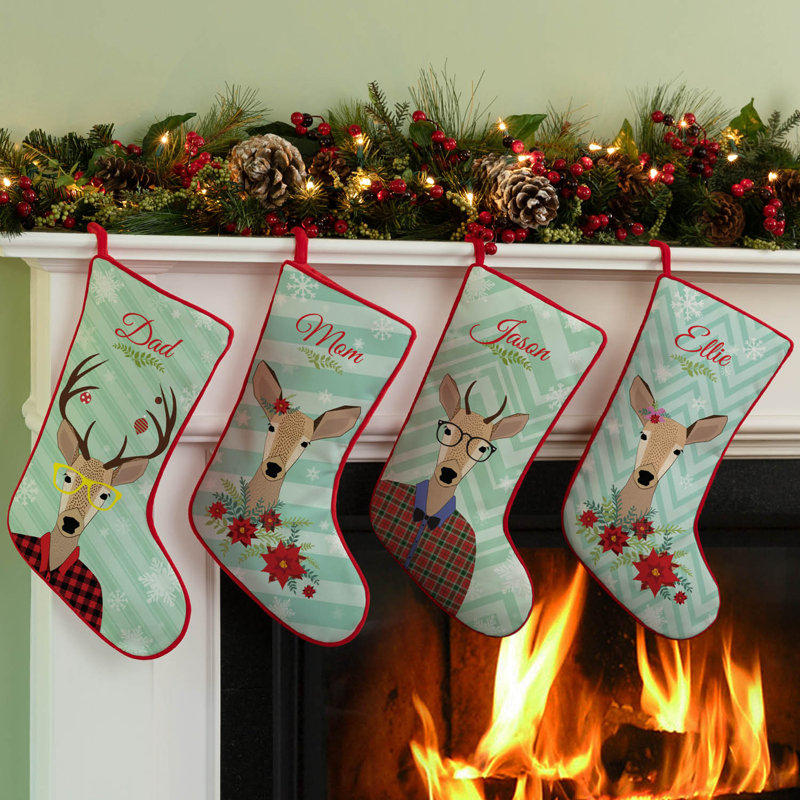 Doe a Deer Personalized Stocking, Yes