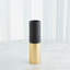 Collins Vase-Matte Black/Gold Metallic-Lg-1106314243