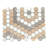 Eterna Hex 1" x 1" Glass Mosaic Floor and Wall Tile