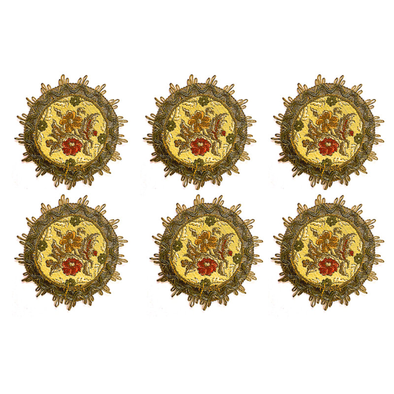 Ensemble de 6 sous-verres Brocade Ismael