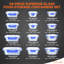 SereneLife 24 Piece Non-Stick Glass Bakeware Set