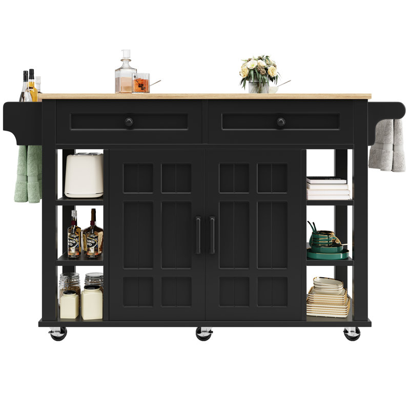 Kitchen Island, Black