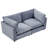 Eagan Heffernan 74.8" W Chenille Modular Sofa-997308072
