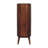 39" Chestnut Solid Wood Three Tier Bookcase