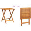 vidaXL Garden Table Folding Natural Solid Acacia Wood Outdoor Foldable Patio