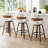 Hively 360° Swivel Upholstered Counter Stool With Wood Frame-271096298-271096294