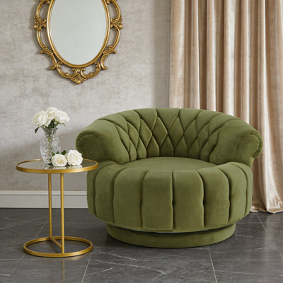 Round Swivel Accent Chair