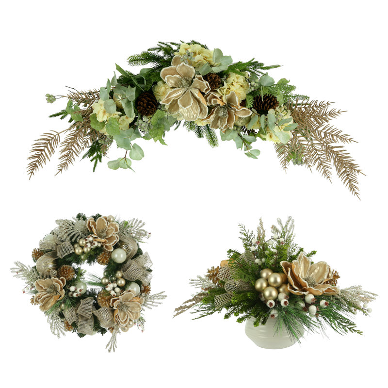 Handcrafted Faux Polysilk Wreath
