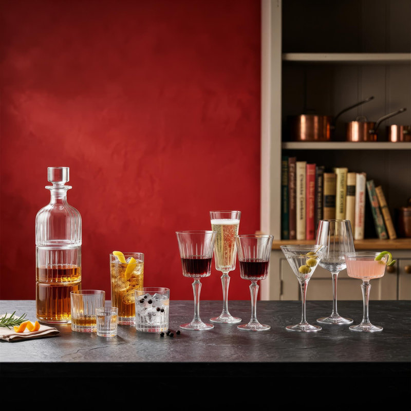 Crystal Red Wine Glass Set