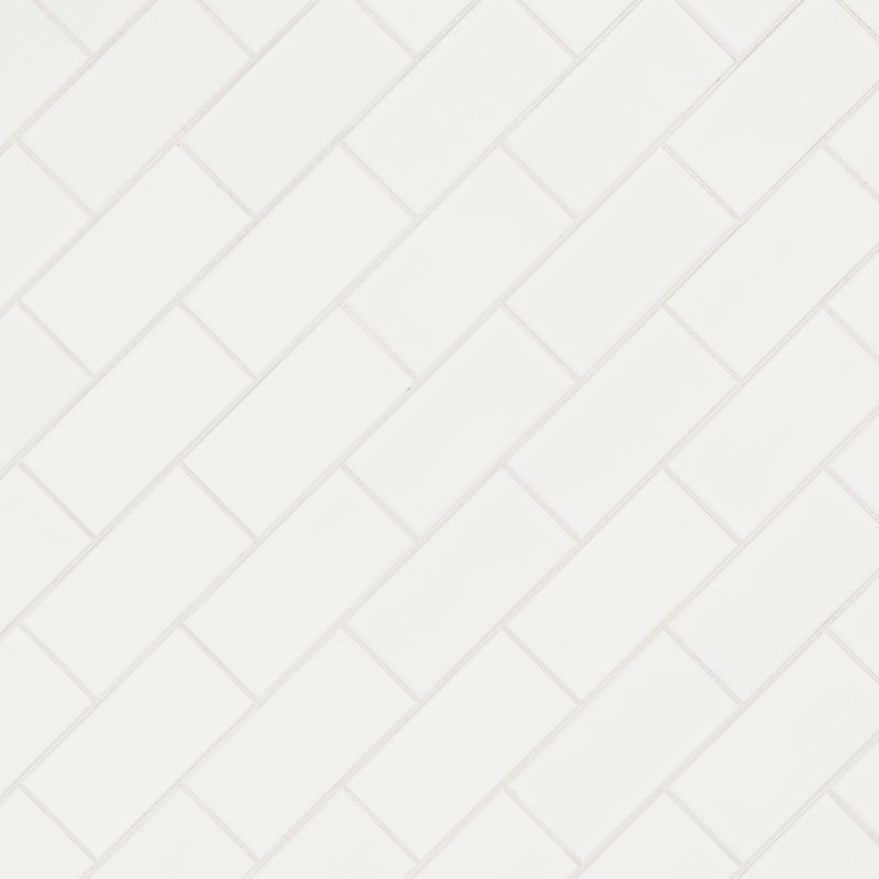 Illume Cloud White 3 in. x 6 in. Glossy Ceramic Wall Tile
