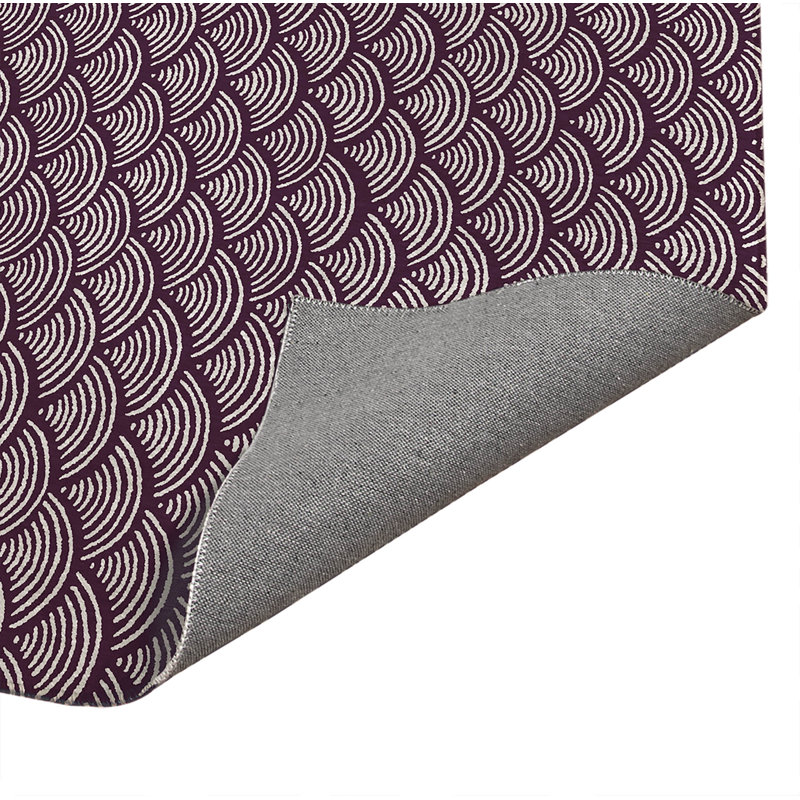 Paillasson Rolling Waves, Aubergine, L 36 po x L 24 po