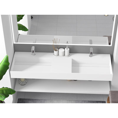 Juniper 60" Rectangular Vessel Bathroom Sink