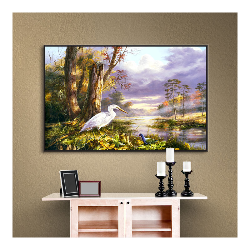 « floride », reproduction d’art encadrée, H 24 po x l 32 po x P 2 po