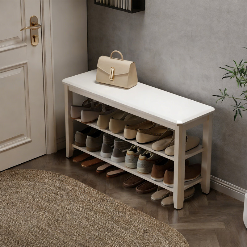 Premium Wooden Shoe Cabinet For Home, 20.4" H x 39.4" W x 11.8" D