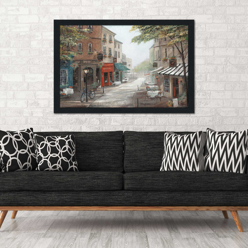 Rue's Bakery par - Peinture, Cadre espresso, H 21,5 po x l 27,5 po x P 0,75 po