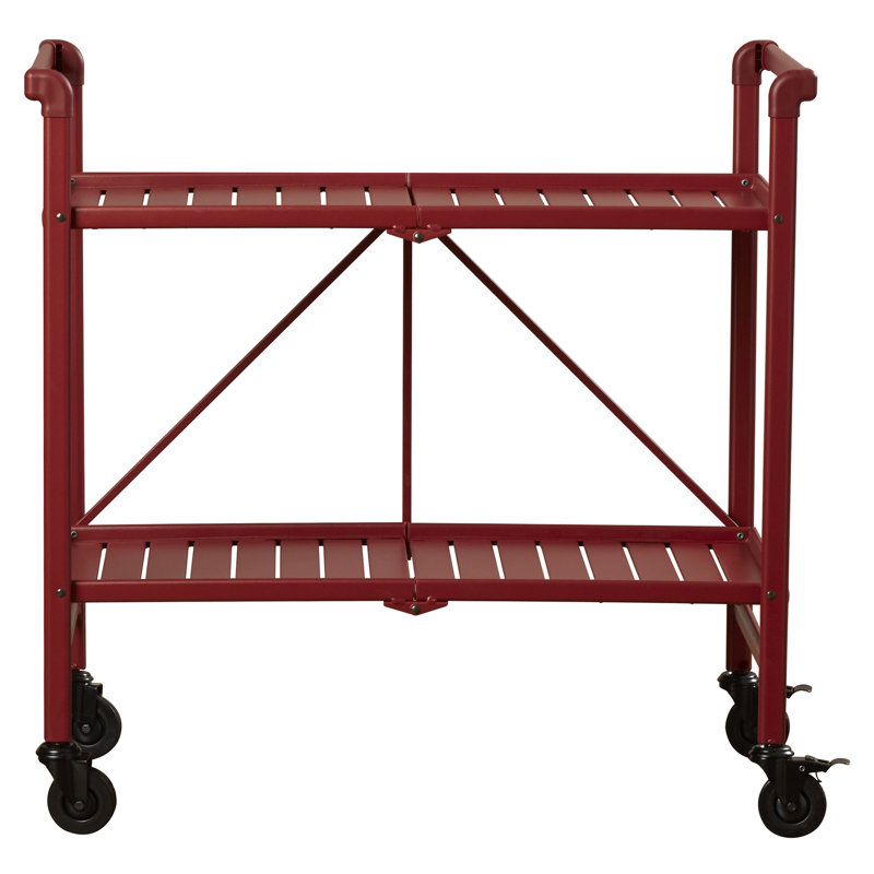 Metal Bar Cart, Ruby Red