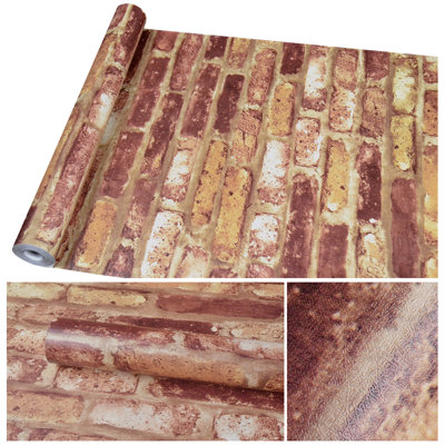 Hizer Peel & Stick Brick Roll