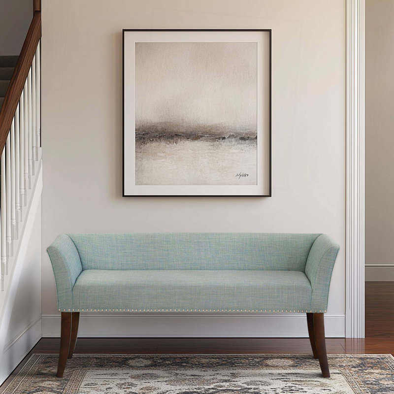 Banc rembourré pour chambre à coucher, intérieur et couloir, Sarcelle