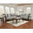 Carved Wood Frame Loveseat