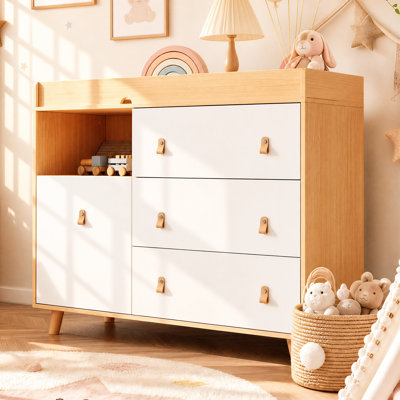 Modern Changing Table Dresser With Strong Storage