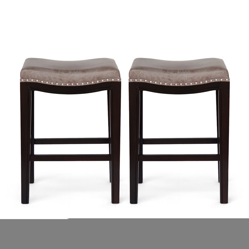 Ensemble de 2 tabourets de comptoir Tiffin, Brun