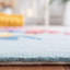 Tapis floral bleu / rose en laine / coton touffeté à la main Chelsea-7579381
