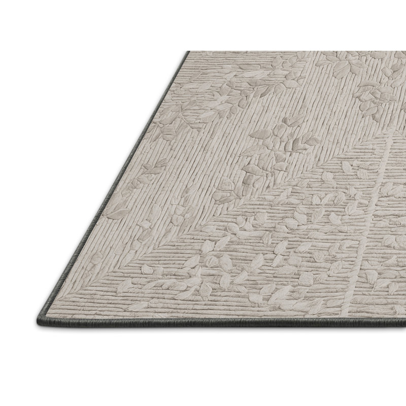 Silky Soft Plush Gray Area Rug, Square 7'