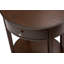 Table de bout en bois avec 1 tiroir Mid-Century moderne, stable et robuste - finition acajou antique-268038702