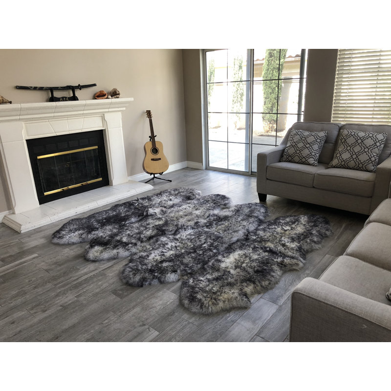 Amaranta Performance Sheepskin Indoor Rug, Novelty 5'5 x 6'8"