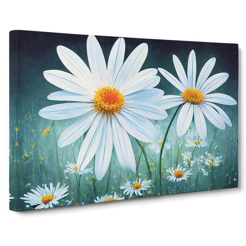 Daisy Flower Vol.2 - Wrapped Canvas, 40cm H x 60cm W x 3cm D
