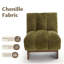Fauteuil d'appoint moderne, méridienne rembourrée avec base en bois massif, fauteuil de lecture design pour le salon et la chambre à coucher-343340743