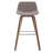 Randolph Upholstered Bentwood Mid-Century Modern Bar & Counter Stool with Chrome Footrest-88841772