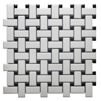 Carreau de mosaïque en céramique 1 po x 2 po