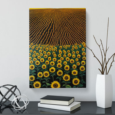 Unique Sunflower Field Vol.1 - Wrapped Canvas