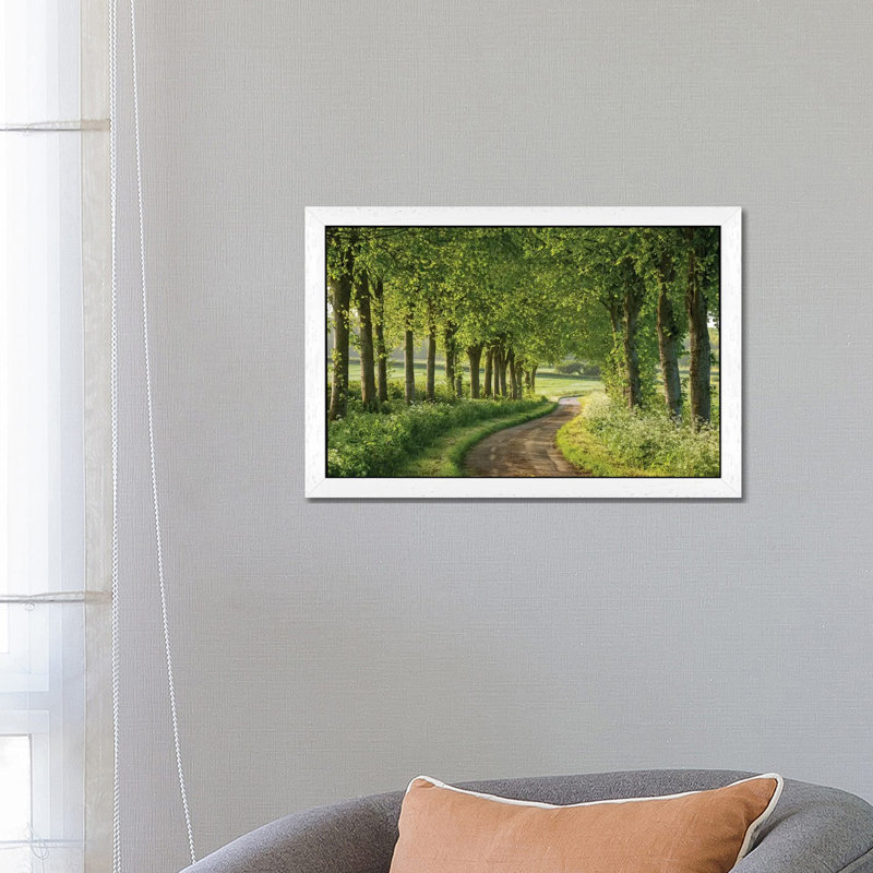 Adam Burton - Print on Canvas, 101.6 cm H x 66.04 cm W, White Floater Framed