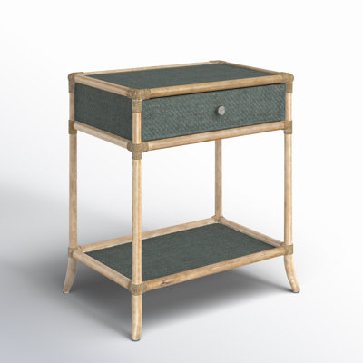 Caicedo 1 - Drawer Rattan Bedside Table by Bay Isle Home