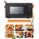 COMMERCIAL CHEF 0.9 Cu Ft Microwave with 10 Power Levels, Push Button Microwave