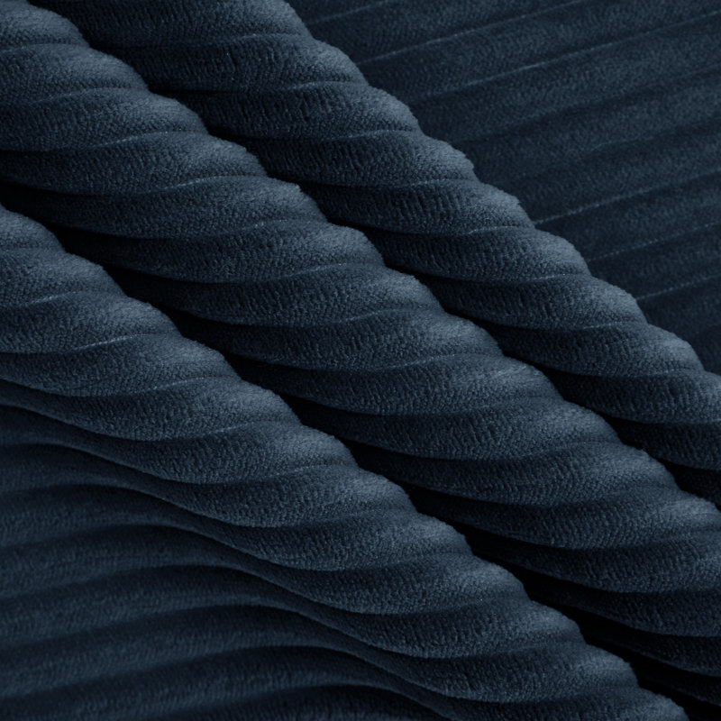 Causeuse Cloud Couch, L 76,4 po, Velours côtelé bleu