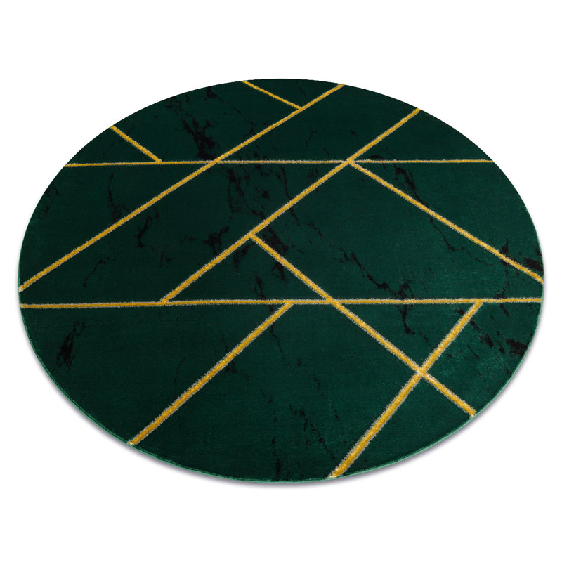 Round Rohrsburg Geometric Area Rug, Round 120cm