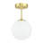 Andren Flush Light 1 Light Semi Flush Mount Ceiling Light, Globe Ceiling Light-1115016047