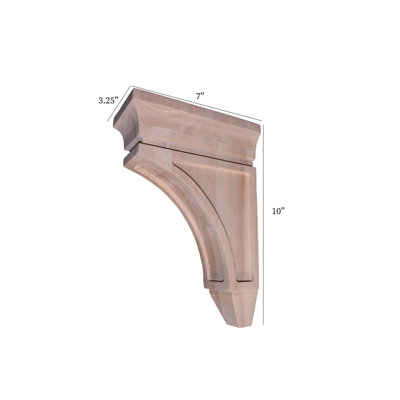 H 1'' W x 1'' D Wood Corner Molding