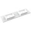 Ventura Four-Drawer Double Bath Floating Vanity With Integrated Countertop-1009037201-1009037231-1009037205