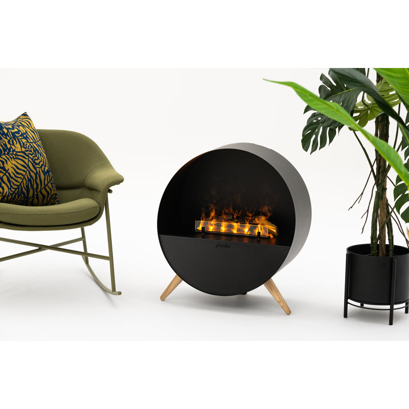 Padang Corrigan Studio 64cm W Black Electric Fireplace