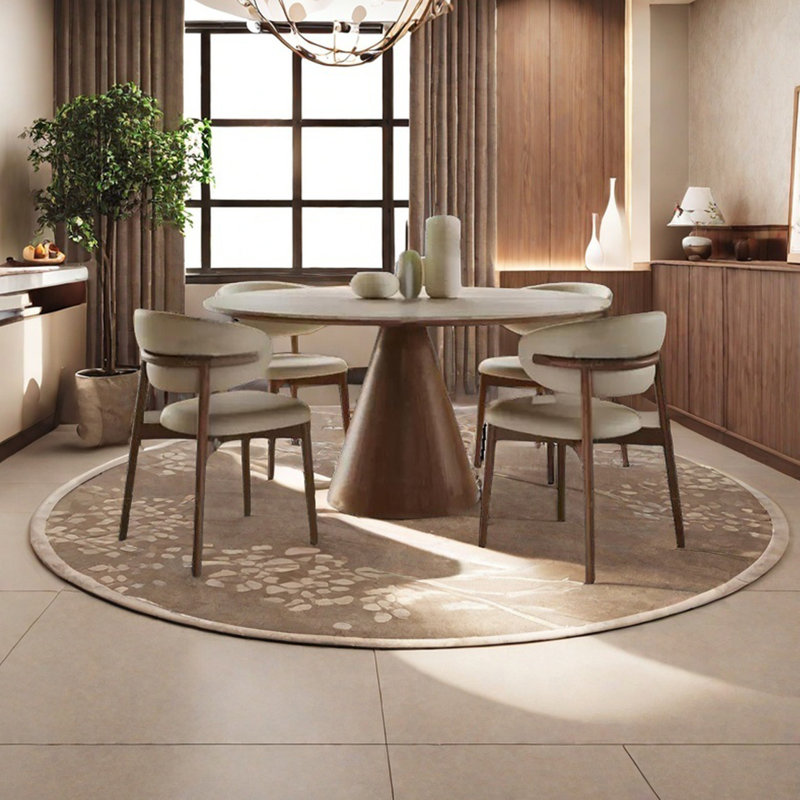 Petite table ronde de style médiéval, H 29,52 po x L 47,24 po x l 47,24 po