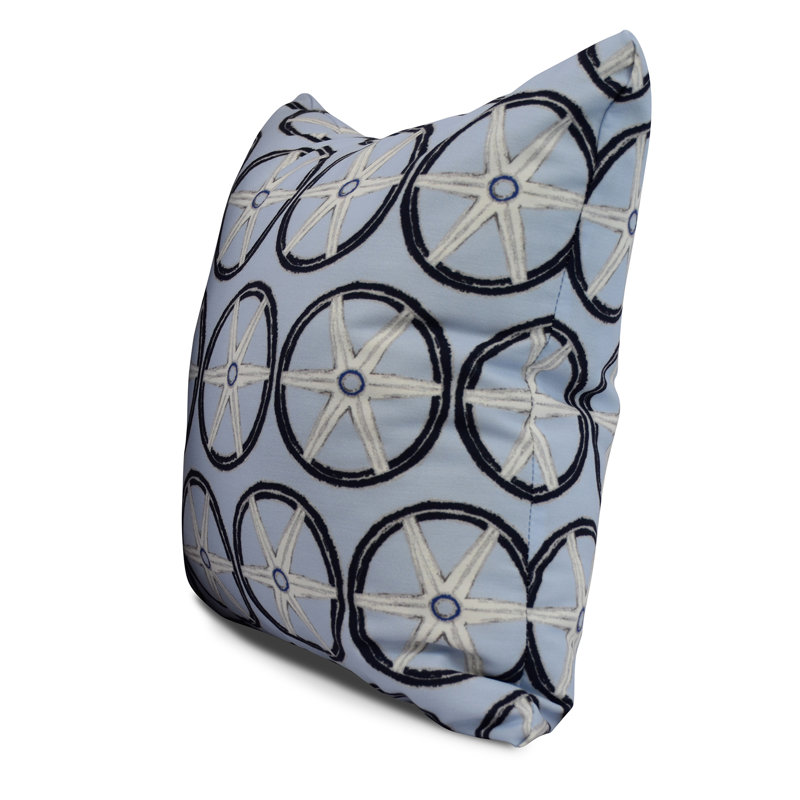 Housse et insert de coussin carré Nantucket, Bleu, 16 po x 1 po